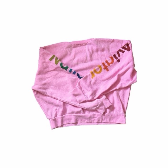 Rare Aviator Nation Pink Kentucky Derby Crewneck - Picture 3 of 5